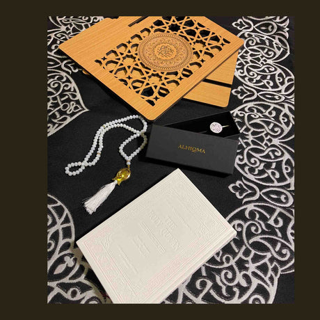 GIFTSETS ROYAL SEJADAH BLACK SILVER  HAYYAKUM
