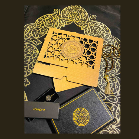 GIFTSETS ROYAL SEJADAH HIRFAH BLACK GOLD