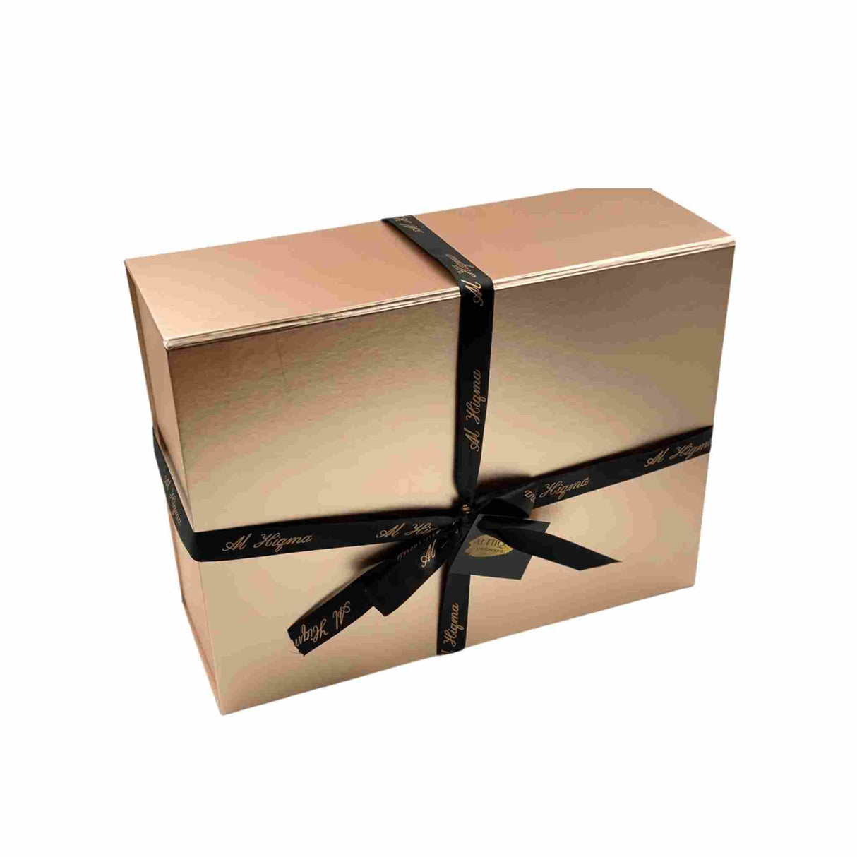 AL HIQMA GIFTBOX DUSTY GOLD WITH AHQ RIBBON
