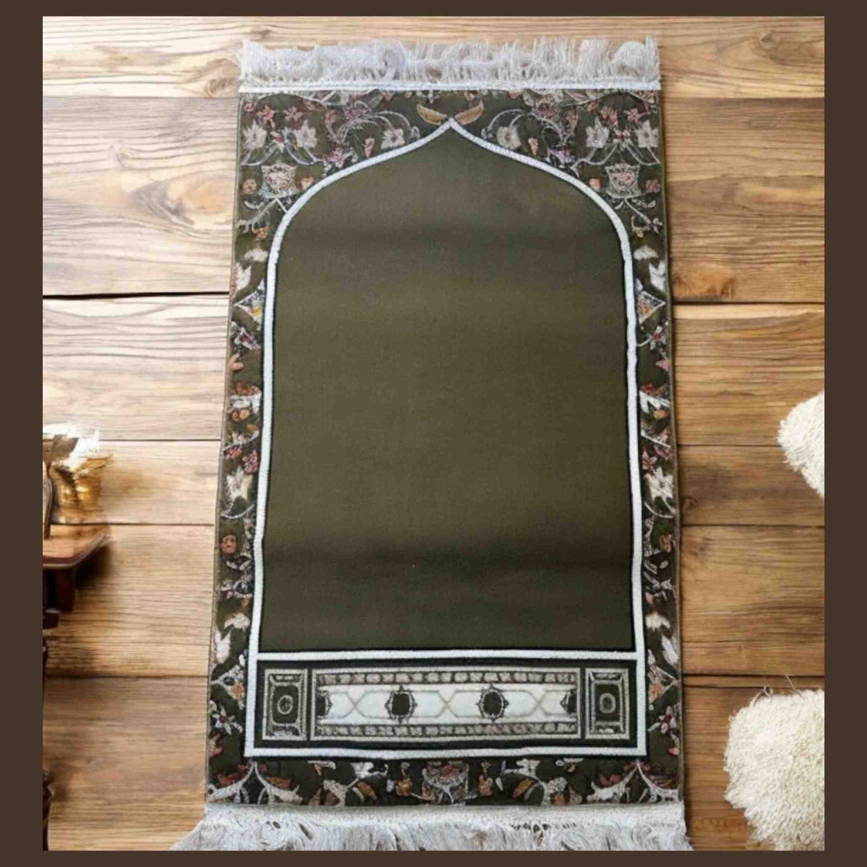 PRAYER MAT HARAMAIN GREEN