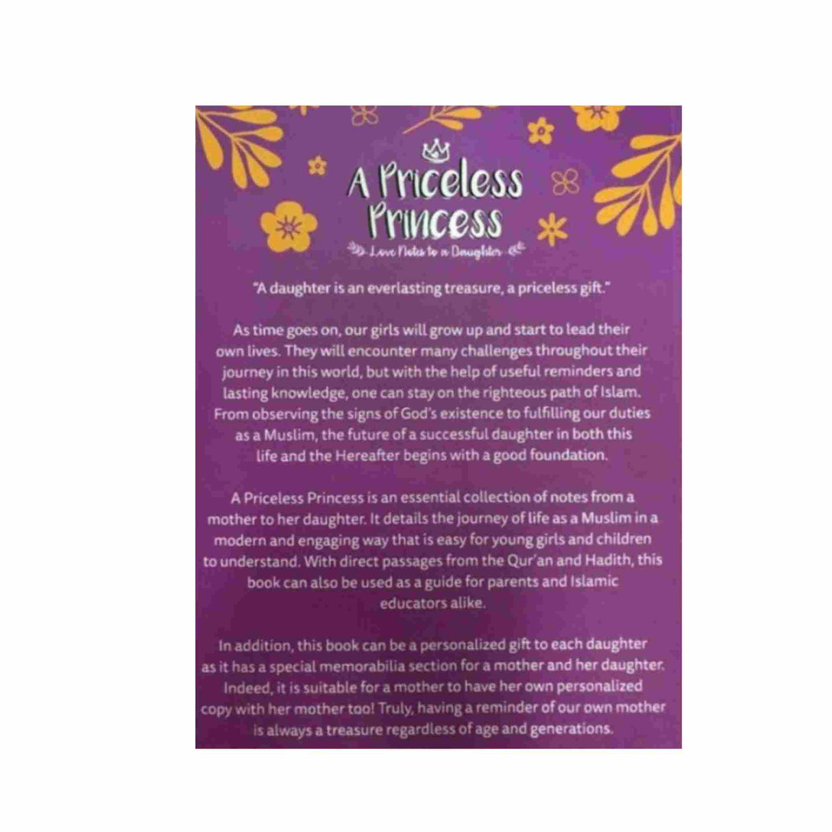 A PRICELESS PRINCESS BOOK