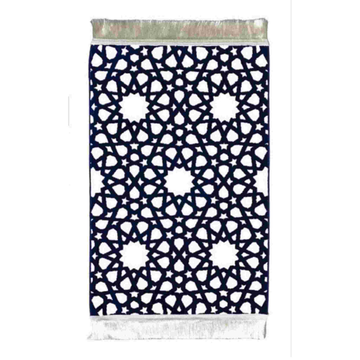 PRAYER MAT ISLAMIC PATTERN WHITE BEIGE