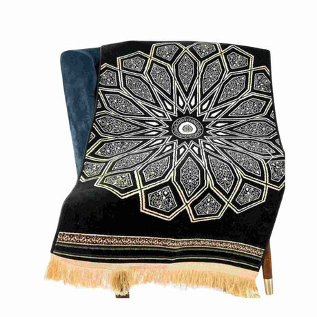 PRAYER MAT MOSQUE DOME BLUE