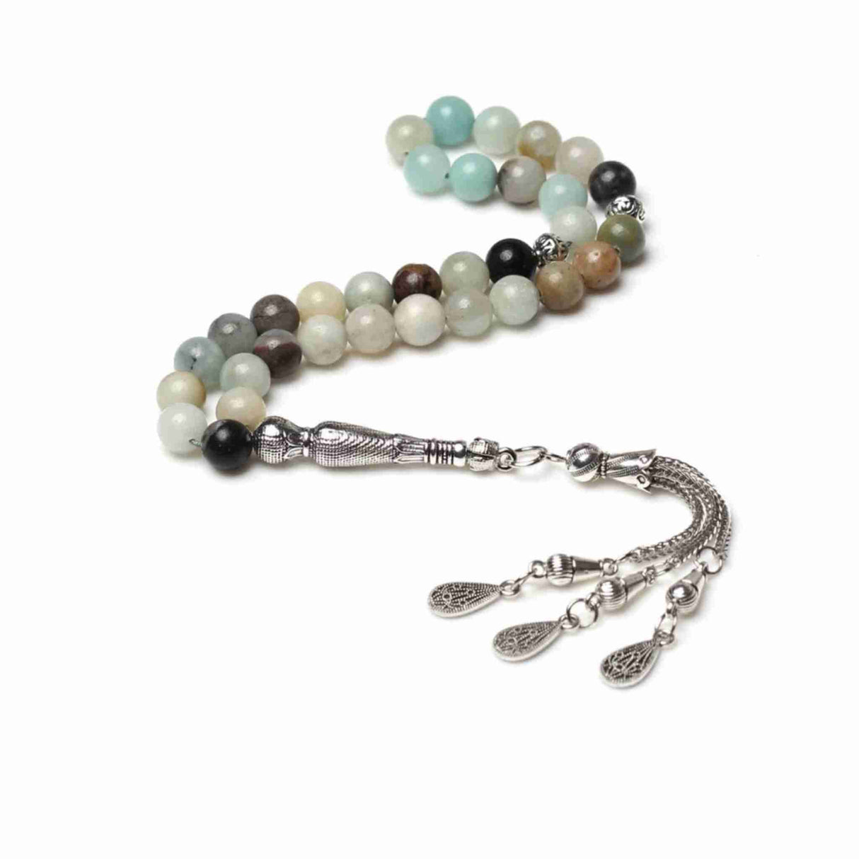 AL HIQMA TASBIH MISBAHA NATURAL AMAZON STONE
