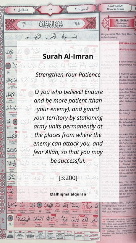Quran 3:200: Embracing Patience, Righteousness, and Guarding Against Evil