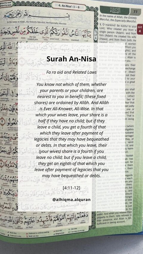 Surah An-Nisa 4:11-12: Quran's Inheritance Wisdom and Life Guidance