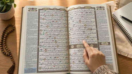 Serene Quran Reading Study Desk