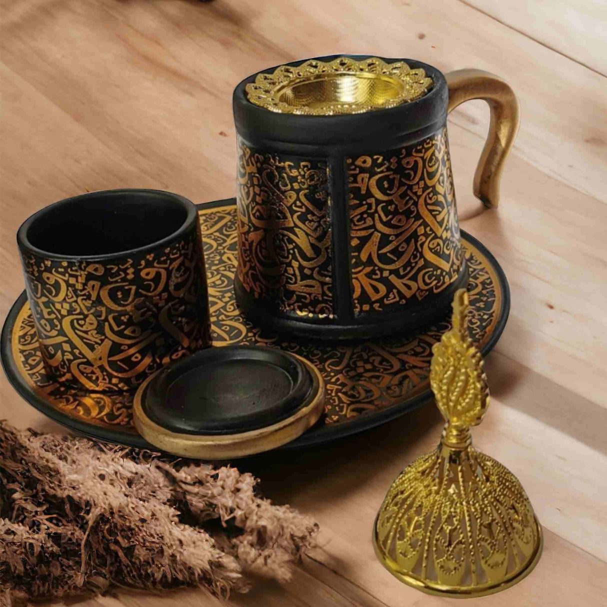 MABKHARA HOLDER BLACK GOLD