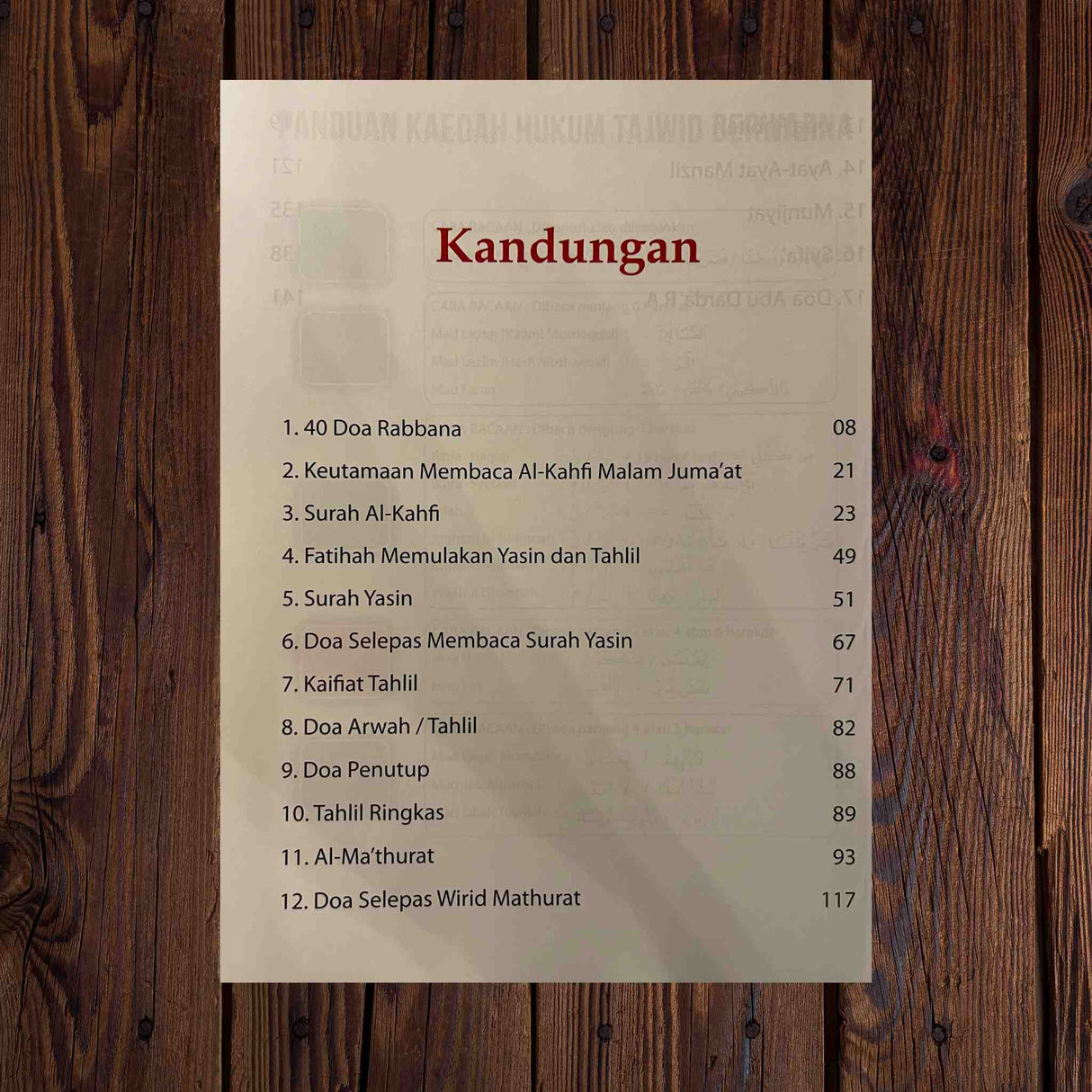RABBANA BOOK