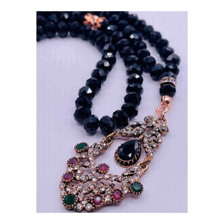 ISLAMIC PRAYER BEADS CRYSTAL BLACK