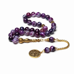 TASBIH MISBAHA AGATE PURPLE