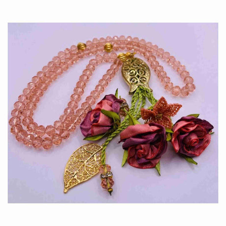 TASBIH MISBAHA ZEHRA CRYSTAL ORANGE