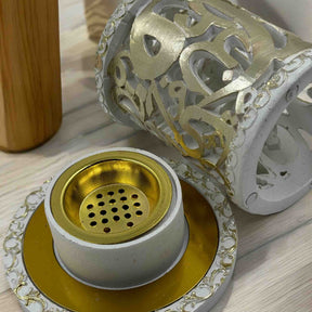 Arabic bakhoor collection with elegant mabkhara and oud fragrance accessories