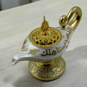 Decorative Islamic bukhoor burner with fragrance tools for home and gifting