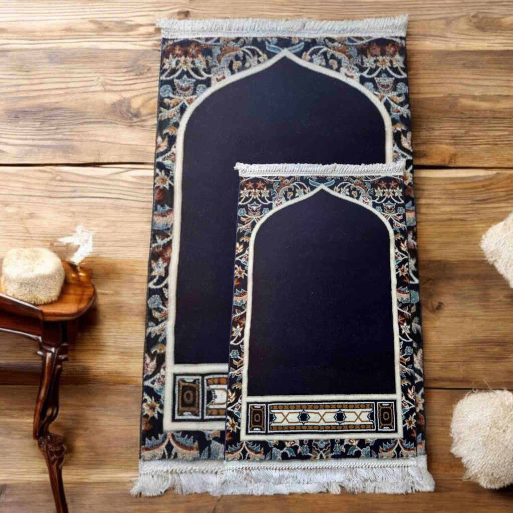 DARK BLUE HARAMAIN PRAYER MAT