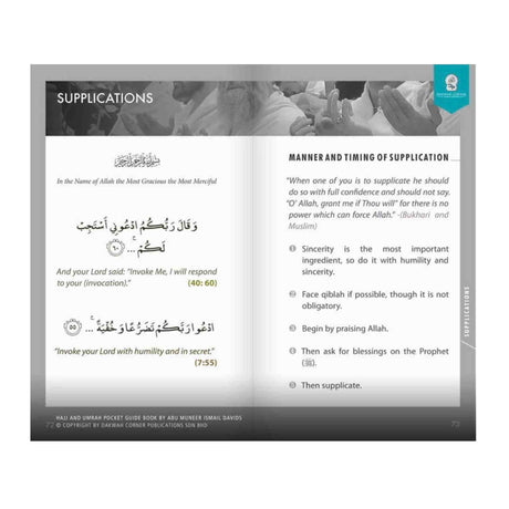 Al Hiqma Hajj Umrah guide book for first time pilgrims with step by step instructions
