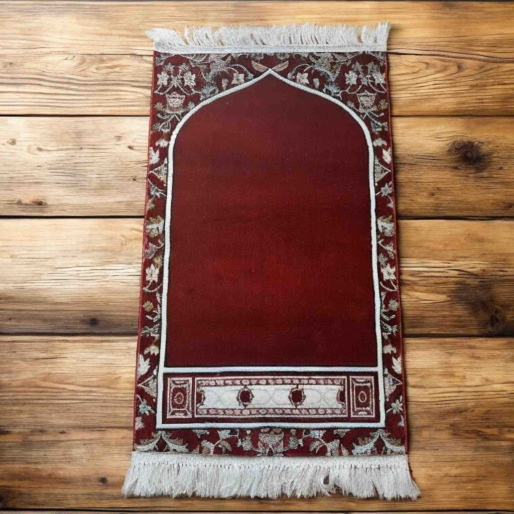 HARAMAIN RED PRAYER MAT