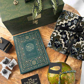 Luxury Islamic gift set for mum with Quran prayer mat tasbih