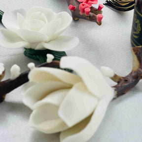 FLORAL WHITE MAGNOLIA INCENSE HOLDER
