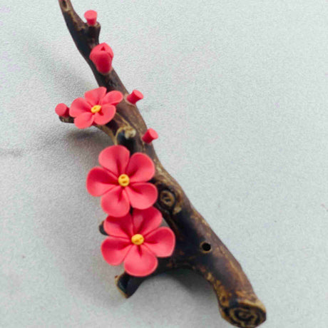 RED INCENSE HOLDER