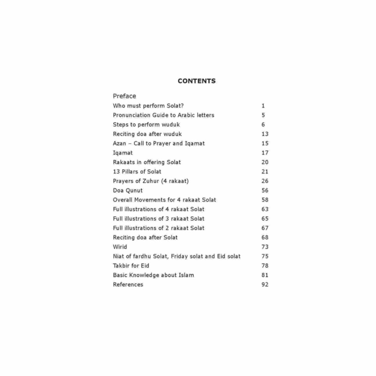 INNER CONTENT ISLAMIC BOOK