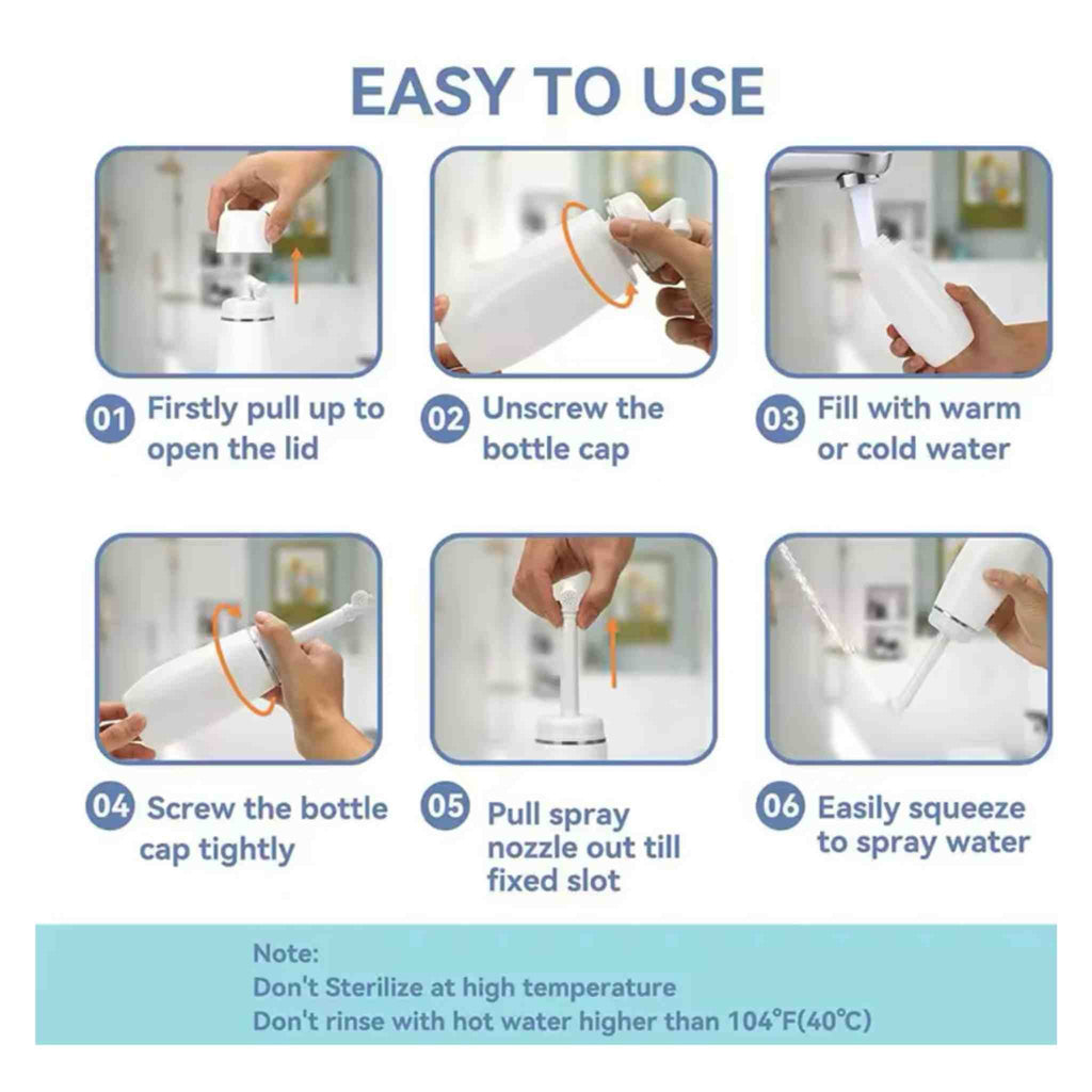 INSTRUCTION GUIDE FOR PORTABLE BIDET