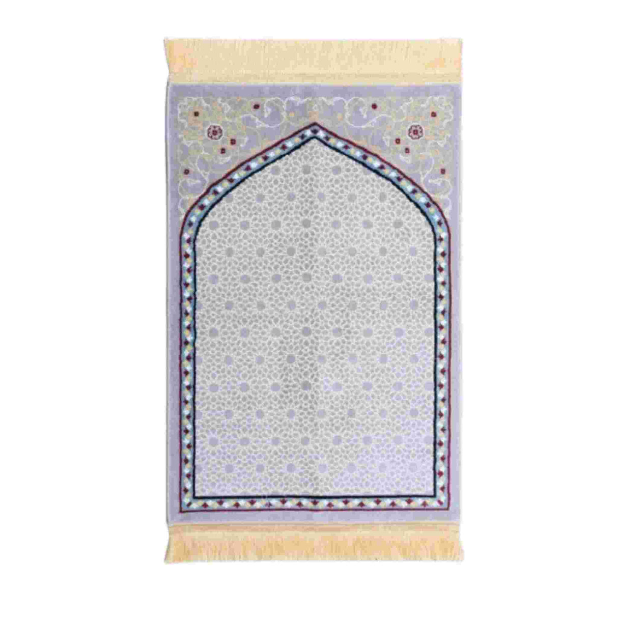 PRAYER MAT ISLAMIC PATTERN GREYISH BLUE