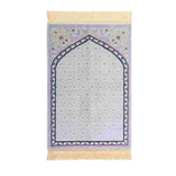 PRAYER MAT ISLAMIC PATTERN GREYISH BLUE