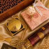 Islamic gift set for her with Ajwa tasbih Majmu Syarif elegant gifting Al Hiqma