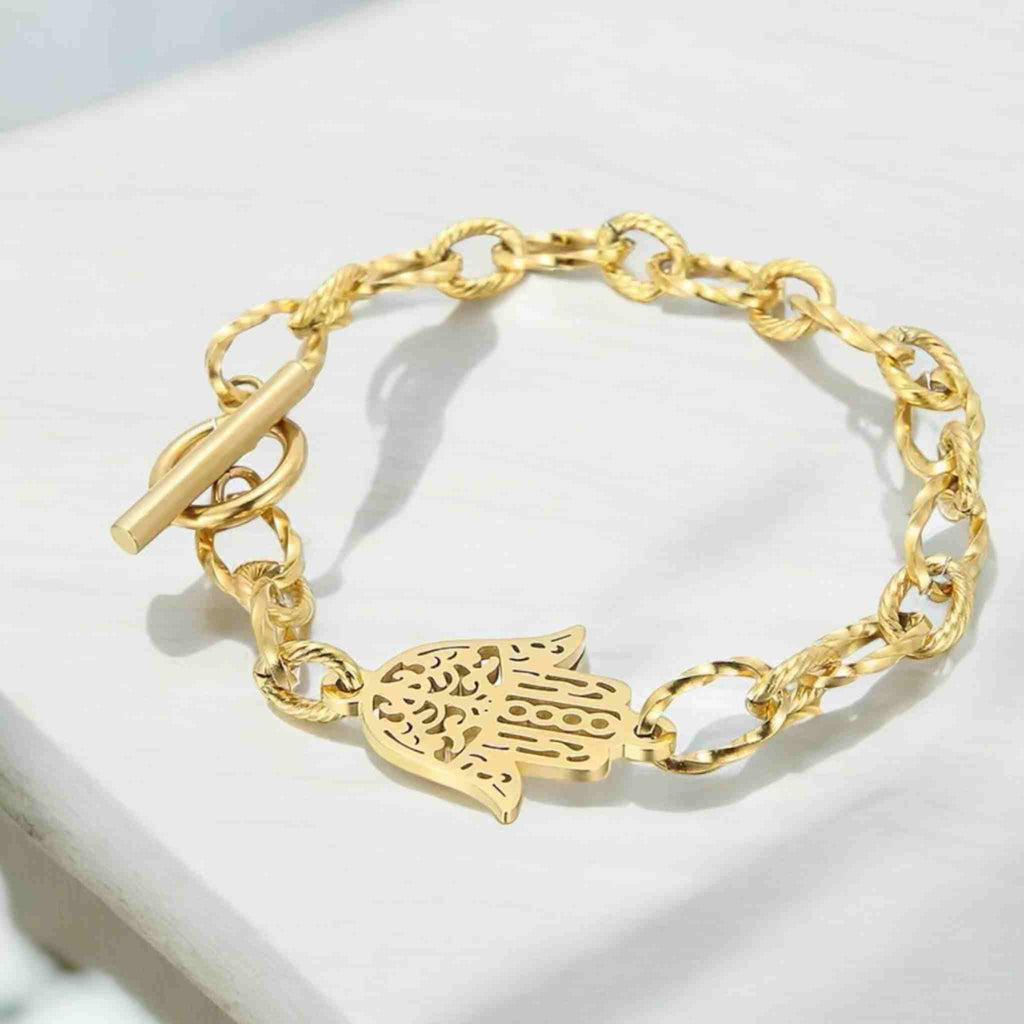 KHAMSA CHAIN BRACELET GOLD