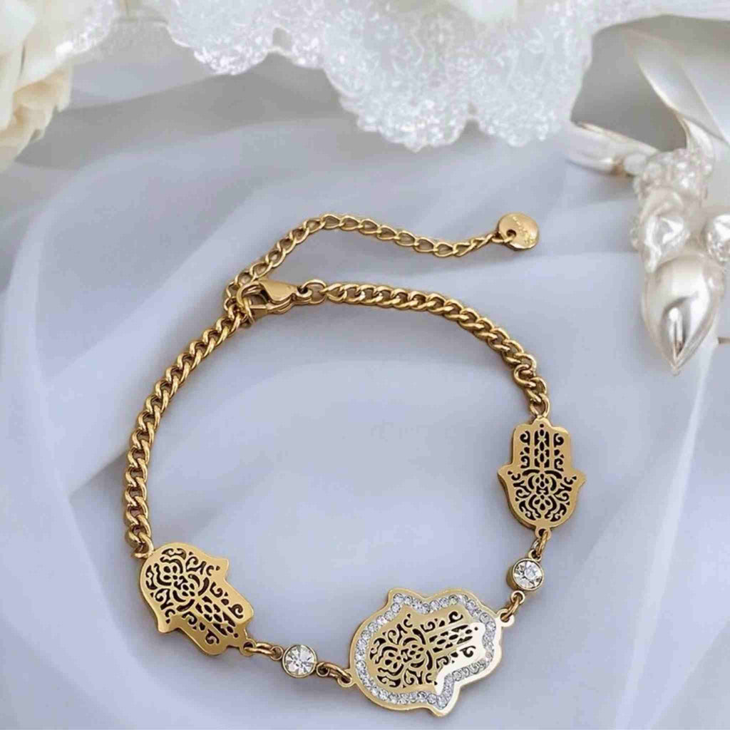 khamsa bracelet gold