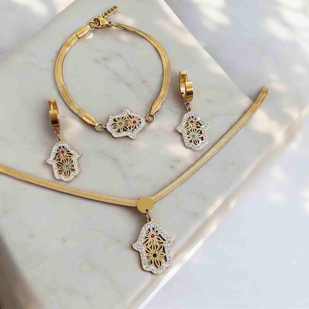 Khamsa jewellery set