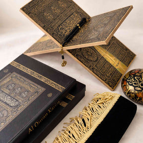 Kiswah Signature Royale GiftSet with Quran rehal tasbih and Ajwa dates by Al Hiqma