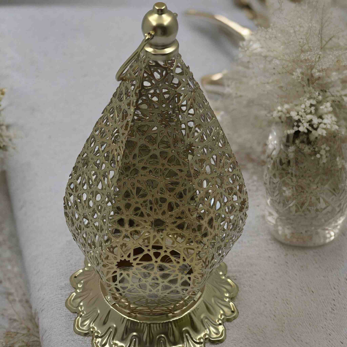 LATTERN MORROCAN WITH FAIRY LIGHTS