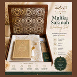 Islamic wedding gift set flat lay Quran prayer mat tasbih nikah gift idea Singapore