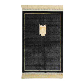 PRAYER MAT MECCA LUXURIOUS BLACK