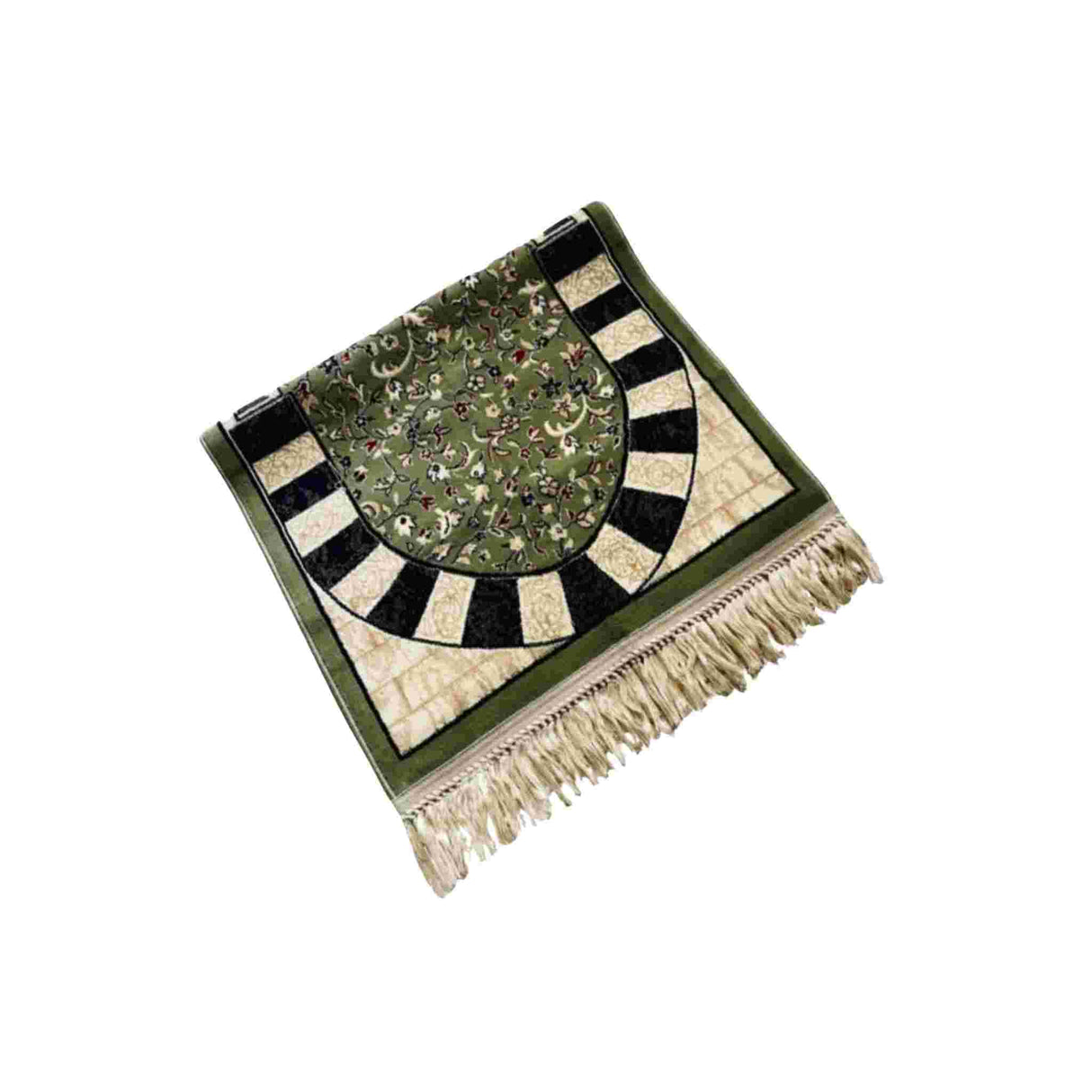 MEHRAB RAWDA GREEN PRAYER MAT