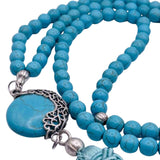 PRAYER BEADS WITH BLUE TASSELS FROM TURKEY