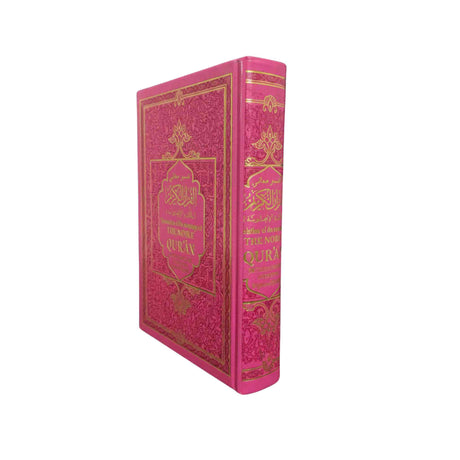Premium hardcover Tajweed Quran Arabic English with structured layout for easy reading
