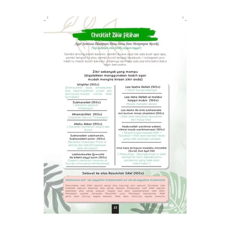 Stay Istiqamah Islamic Planner with duas, zikr and daily prayer checklist