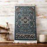 FLORAL BLUE RAWDHA PRAYER MAT