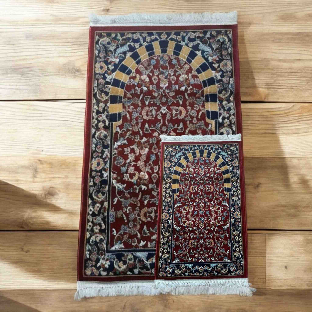 PRAYER MAT RED RAWDHA SETS