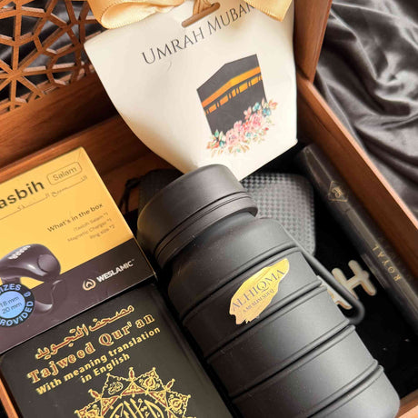 Tajweed Quran A6 with English translation and transliteration Dar Al Maarifah Umrah gift set Al Hiqma