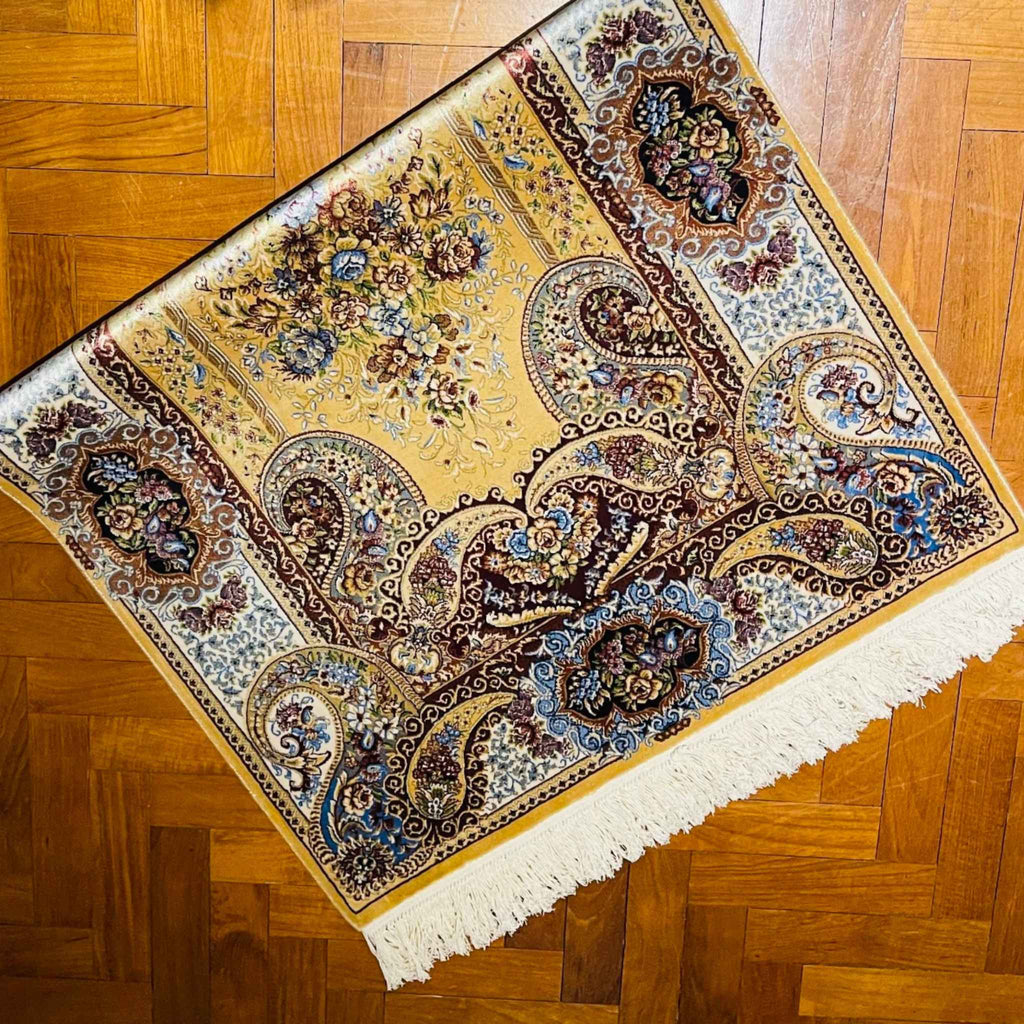 AL HIQMA SILK CARPET TABRIZ YELLOW