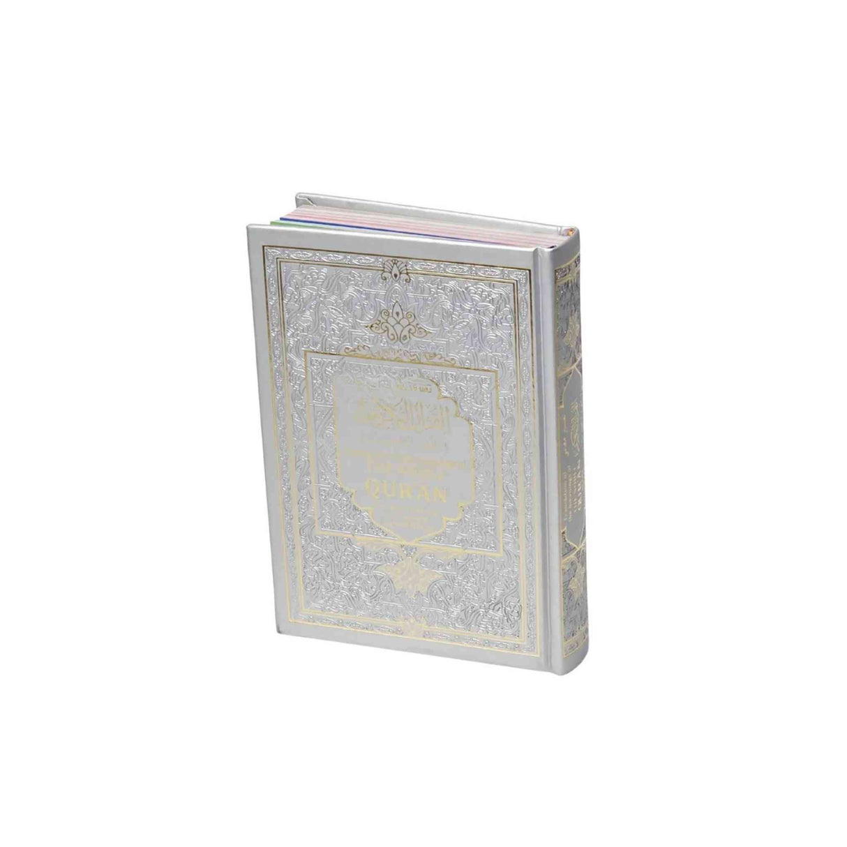 Colour-coded Tajweed Quran Arabic English translation hardcover for easy recitation and learning