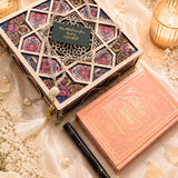 Luxury Nikah Quran gift set with crystal tasbih and royal miswak by Al Hiqma