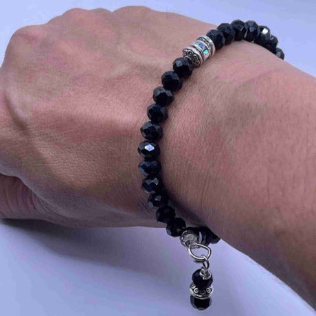 TASBIH BRACELET FOR LADIES CRYSTAL BLACK