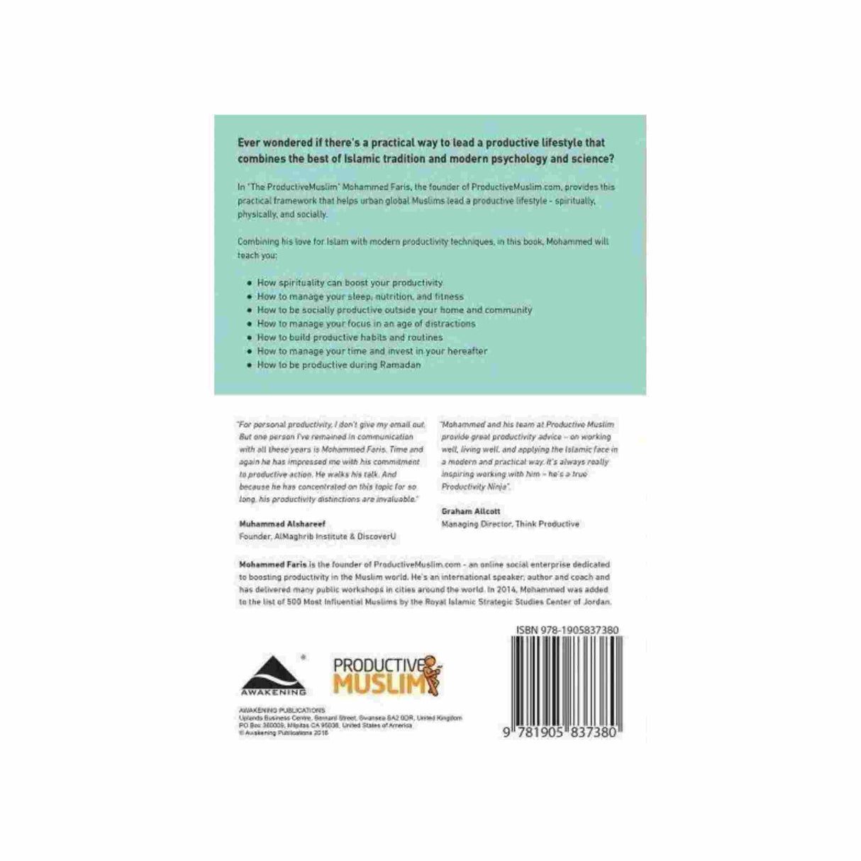 ISLAMIC BOOK THE PRODUCTIVE MUSLIM