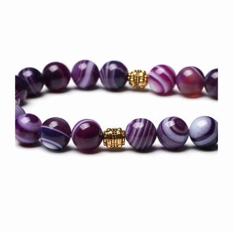 AL HIQMA TASBIH MISBAHA AGATE PURPLE