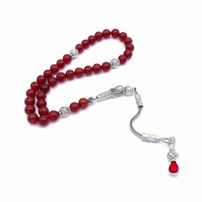 AL HIQMA TASBIH MISBAHA RED AGATE